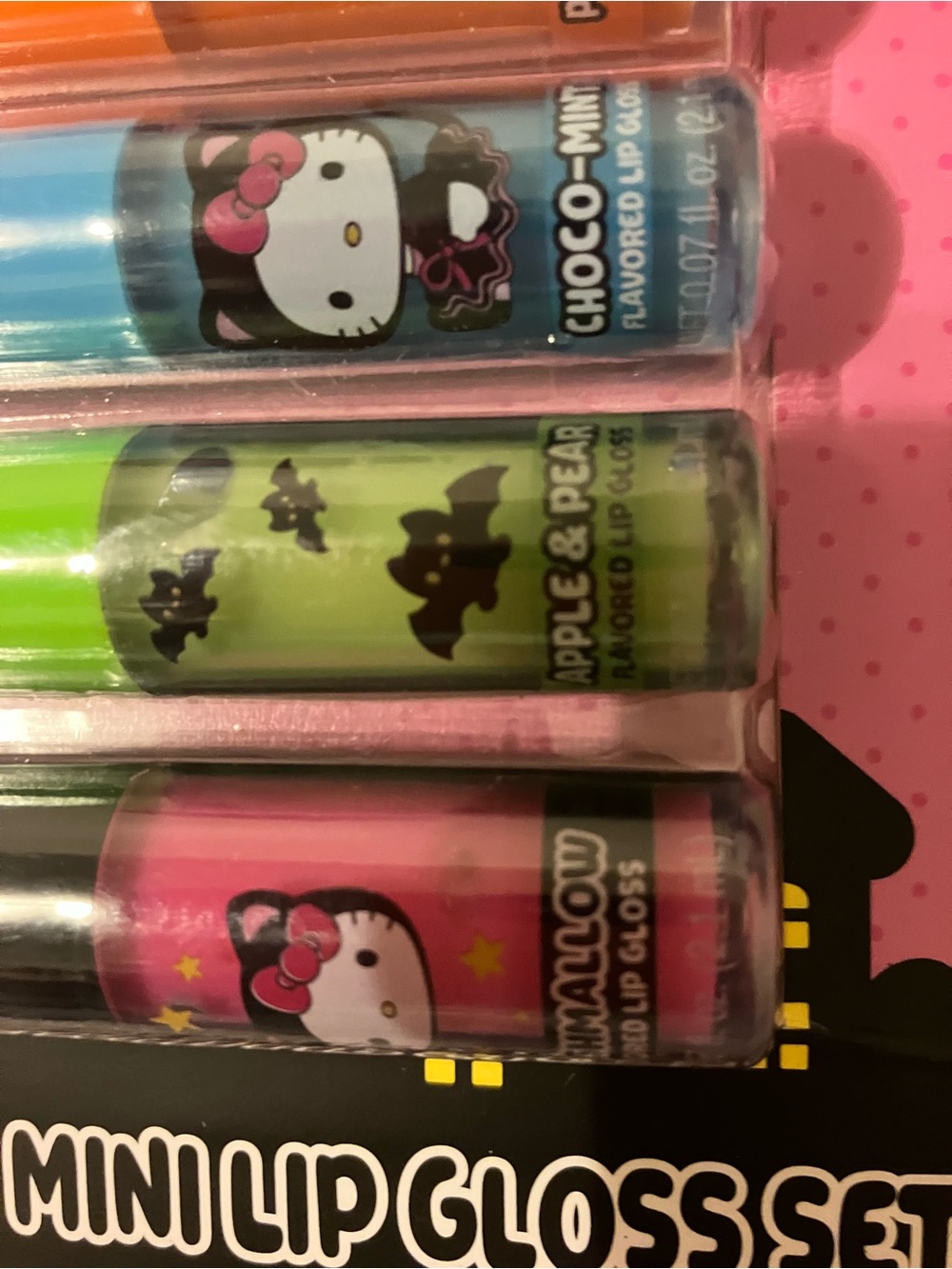 Sanrio Hello Kitty Pink Lip Gloss Set 6 wicked flavors - Picture 3 of 9